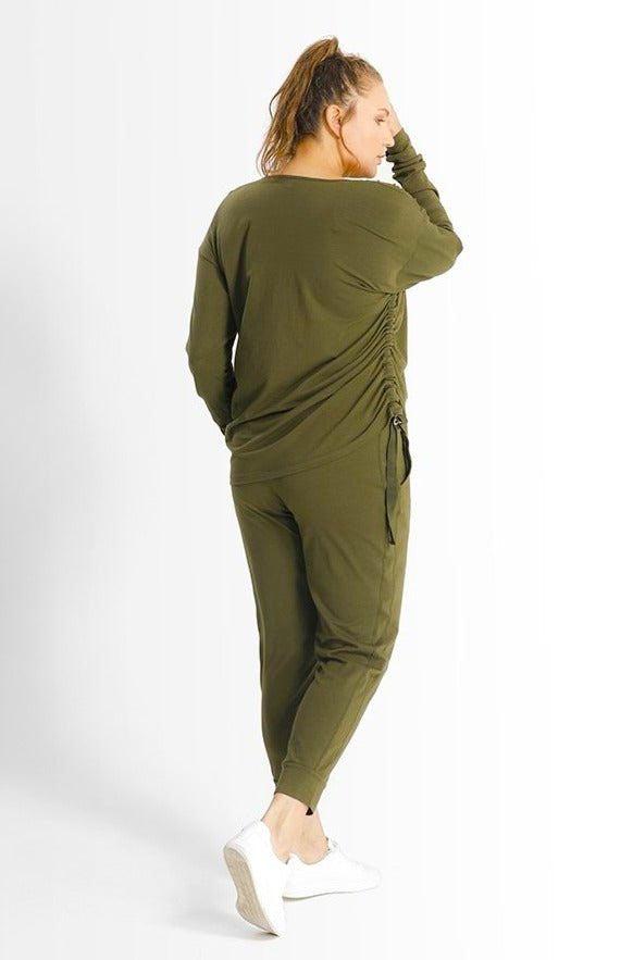 JL Jogger // Army Green - SHEGUL Slim fit with pockets and cuff