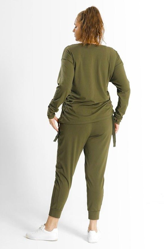 JL Jogger // Army Green - SHEGUL Slim fit with pockets and cuff