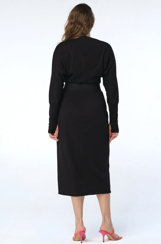 Katia Midi Dress // Black - SHEGUL